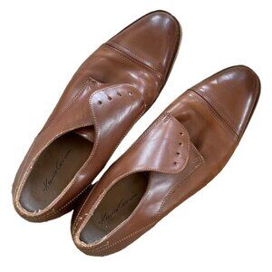 Kenneth Cole New York Oxfords Brown Leather Lace Dress Up Shoes Mens Size 11 M